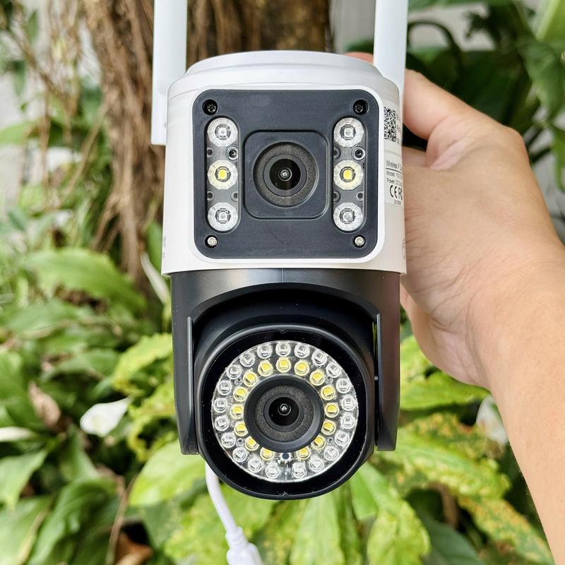 Camera YOOSEE PTZ 2 Mắt Nâng Cấp 15.0Mp Xoay 350 Độ- Xem 2 Vị Trí Khác Nhau Trên 1 Camera- Đàm Thoại 2 Chiều- Báo Động Chống Trộm- Ban Đêm Có Màu- Wifi Không Dây Ngoài Trời Đèn