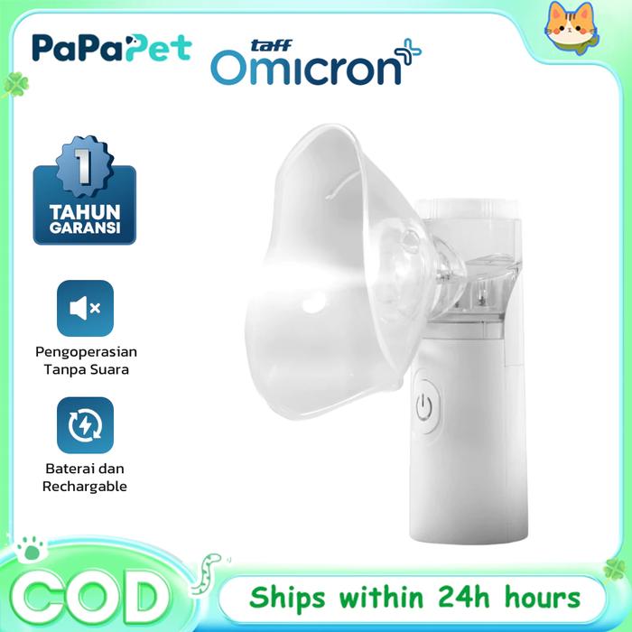 Gambar 【PaPaPet】Nebulizer Portabel Terapi Pernapasan Untuk Asma Anak dan Dewasa Desain Ringan Mudah - Nebulizer genggam bertenaga baterai, warna putih dari PaPaPet.id Kab. Tangerang Tokopedia
