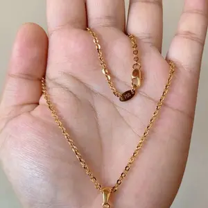 Kait Lobster Embos 750 - Kalung Bunga Hitam Nori Kaca Mini Titanium