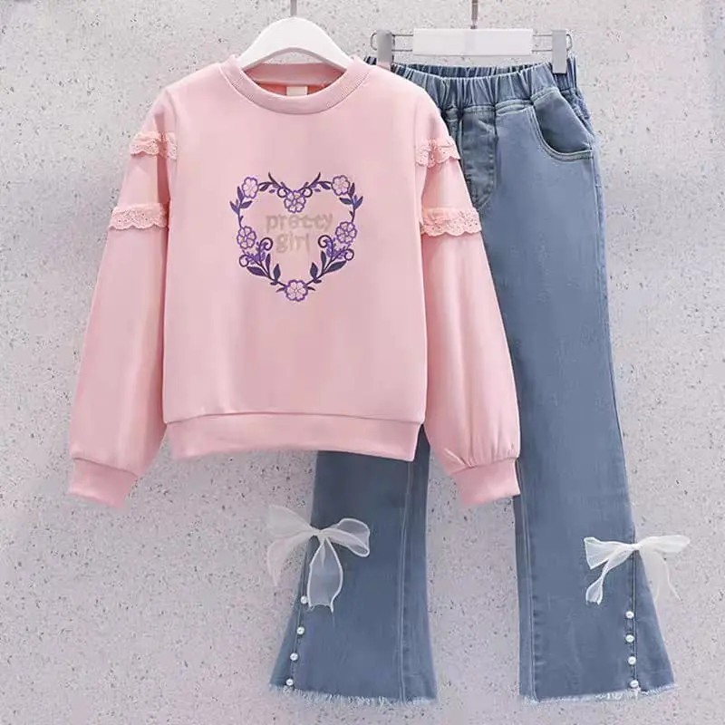 Setelan switer anak perempuan import usia 1 sampai 10 tahun setelan anak perempuan fashion terkini 1