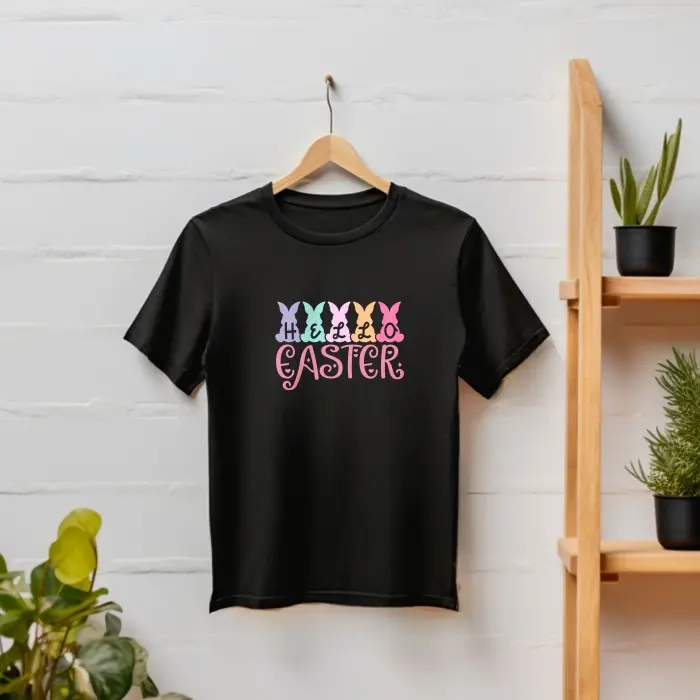 Kaos Baju Hari Paskah Easter Day Pria dan Wanita Design Khusus Limited Bahan Cotton Combed 30s dijamin adem dan Sablon Kuat - helloeaster, XS Distro Nyaman 0