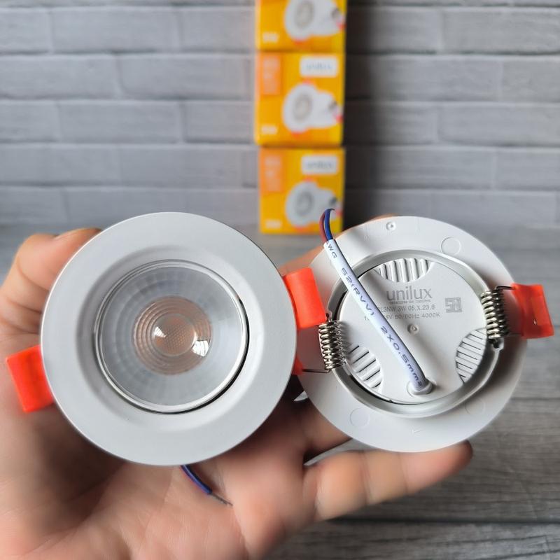 UNILUX DOWNLIGHT LAMPU LED SPOT LIGHT 3W WARM WHITE / NATURAL / PUTIH - KUNING WW 3000K 3