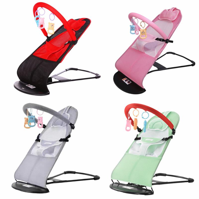  Ghế rung  ghế nhún cho bé trẻ sơ sinh TOYO từ 1 tháng tuổi chất liệu vải thoáng mát chống đổ mồ hôi lưng Kem ghế  nhung 