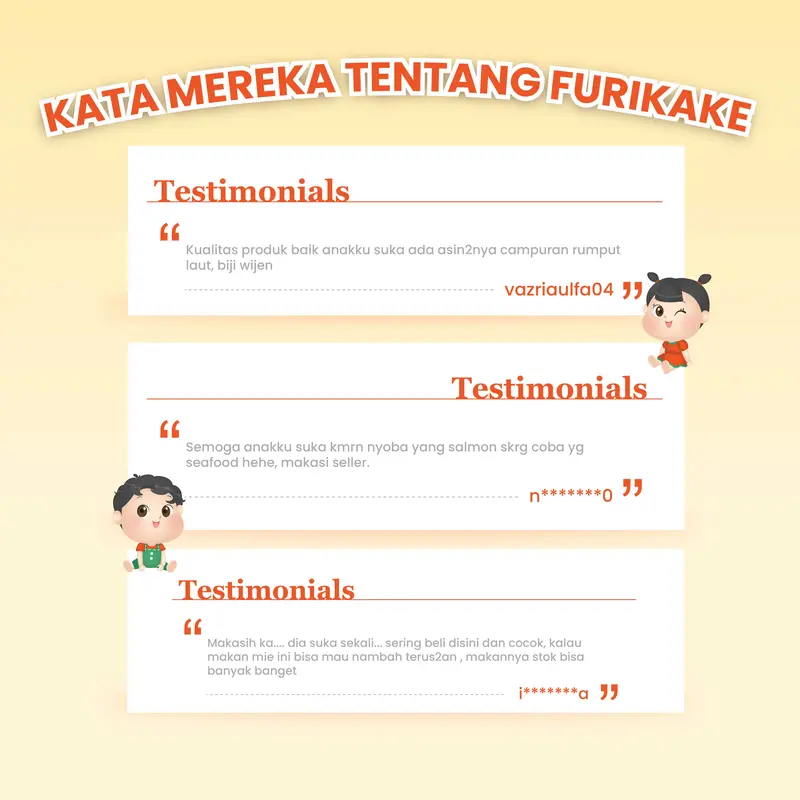 Yummy Bites Furikake 35GR/ Topping Rumput Laut/ Nori Tabur/ MPASI Bayi 5