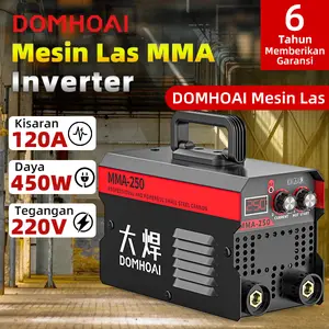 DOMHOAI Mesin Las MMA-250 Logam  Inverter Las Listrik Inverter Mesin Las IGBT Tampilan Digital Definisi Tinggi Portabel/Welding Machine / Welding Tools