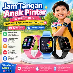 [Produk Asli Resmi]Smart watch S1 Anti Air IP67 Jam tangan anak Gps Digital Jam Tangan Pintar Kamera Ponsel Kartu SIM