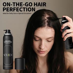 สเปรย์ไฟเบอร์เพิ่มความหนาของเส้นผม SEVICH บำรุงล้ำลึก 	 เงางามและเปล่งประกาย เจลบำรุงผมสีดำเข้มข้น 120 มิลลิลิตร สารสกัดจากเกลือทะเล