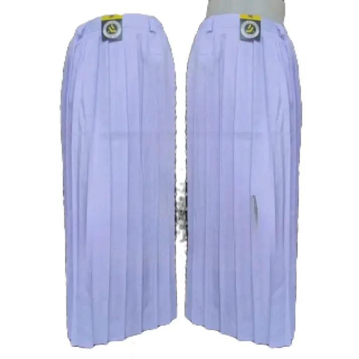 rok rempel panjang putih Amel seragam sekolah SD kain high twiss dan katun drll Fashion Polos 7