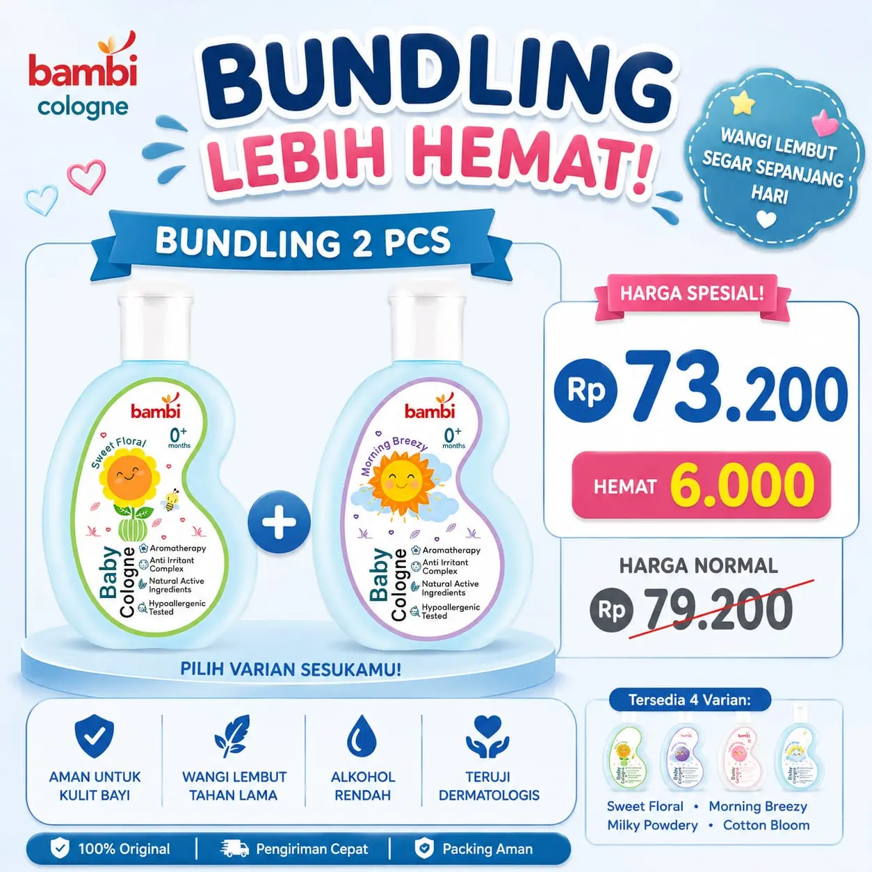SPECIAL BUNDLE BAMBI COLOGNE 2 PCS!