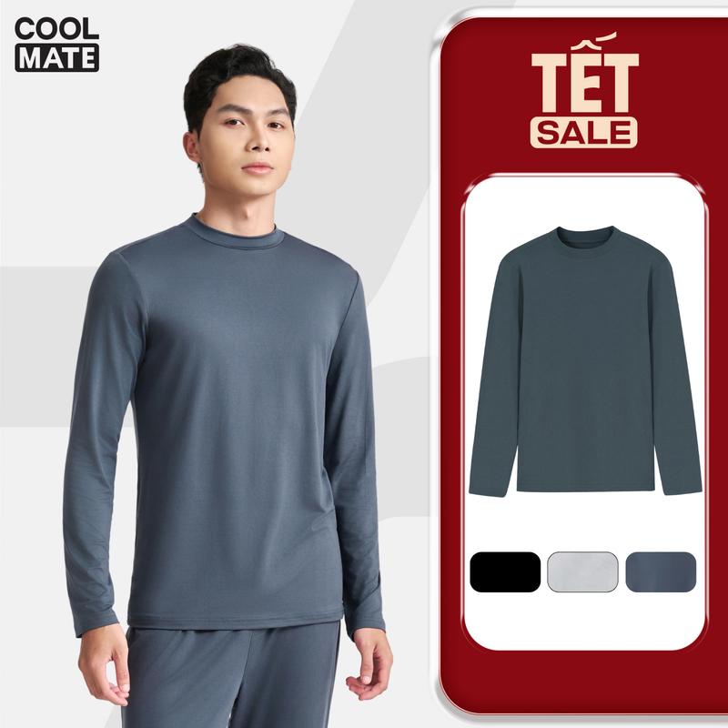 NEW Áo giữ nhiệt mặc trong Essential Brush Poly cổ ngắn cổ trung mềm mại giữ ấm tốt - FW25 - Coolmate