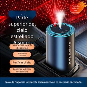 Máquina de aromaterapia para el interior del automóvil - Difusor de aceite de aromaterapia para el hogar - Difusor de aroma de fragancia - Aire fresco y purificado - Efecto de luz de atmósfera respirable - Efecto de luz de cielo estrellado