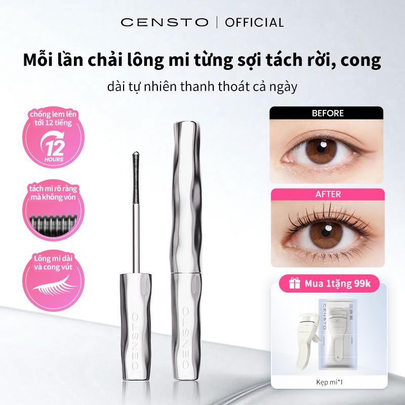 Mascara CENSTO chống nước, chống mồ hôi, làm dài và cong mi, không lem，gợi ý mua，thích hợp cho người mới bắt đầu