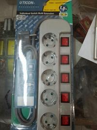 Gambar Stopkontak stop kontak cable extension arde saklar masing-masing 5 soket+kabel Uticon ST-1582 SW ST-1582SW dari Suara Mas Kota Surabaya 1 Tokopedia