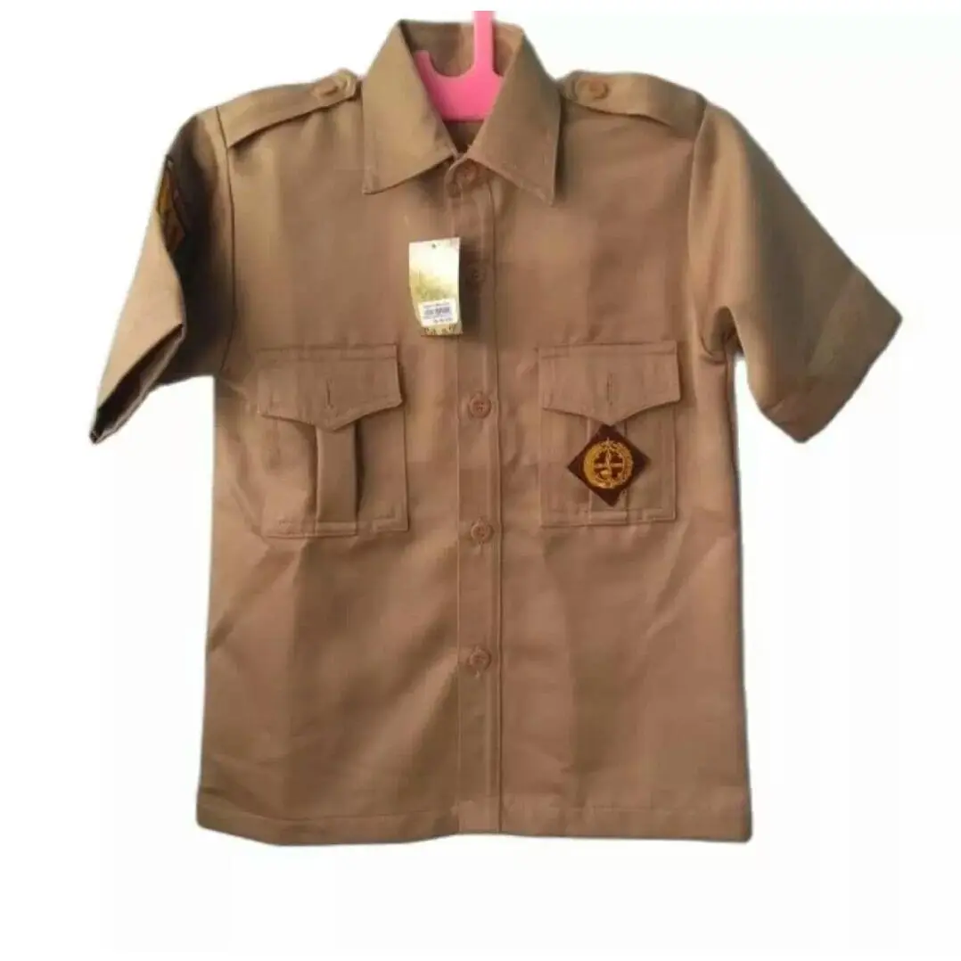 Baju pramuka lengan pendek laki-laki sekolah SD SMP SMA