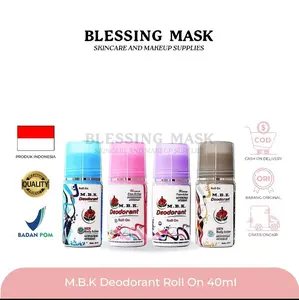 M.B.K Deodorant Roll On 40mL | Deodorant Penghilang Bau Ketiak | MBK Original