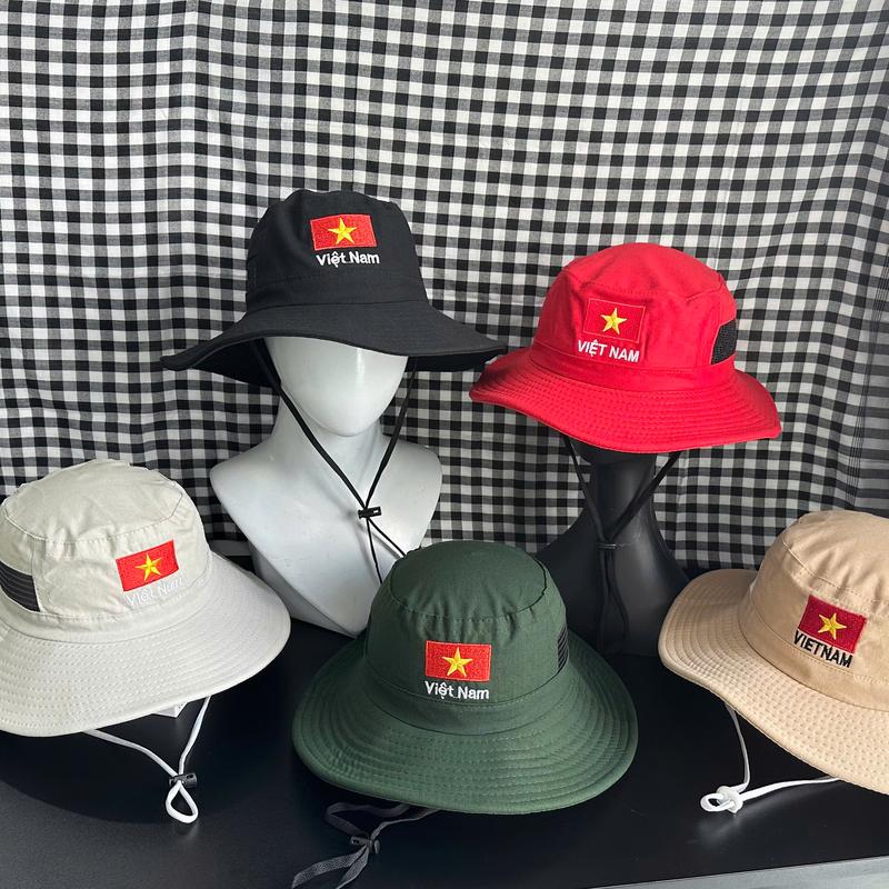  Nón kết Nón bo thêu Quốc Kỳ Việt Nam thời trang MS406 