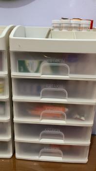 Product Review of Rak Kosmetik 5 Susun Laci Tarik Organizer Meja Rias Kamar Storage Serbaguna Plastik Putih Aesthetic Bagus from 🩵**🩵 1