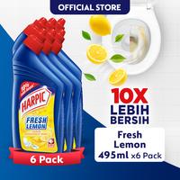 Gambar Harpic Fresh Lemon 495ml x6 Bottle [Pembersih Toilet] dari Harpic Indonesia Store Kota Administrasi Jakarta Timur 1 Tokopedia