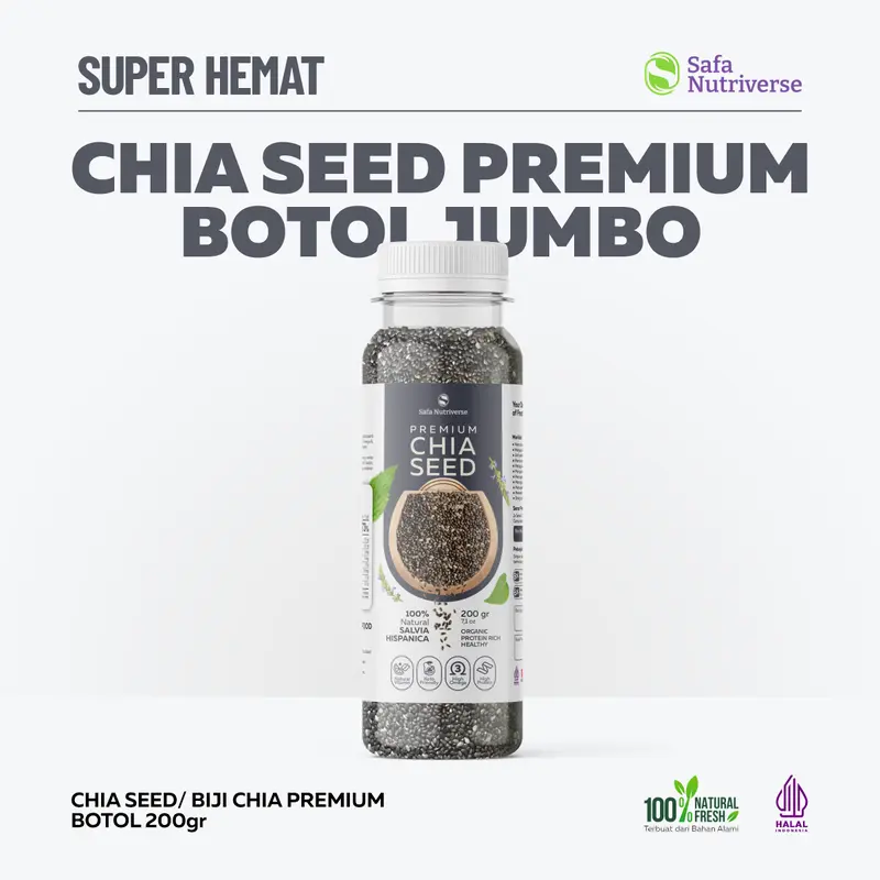 Black Chia Seed Premium Organik Meksiko Biji Chia Wijen Hitam Sesame 8