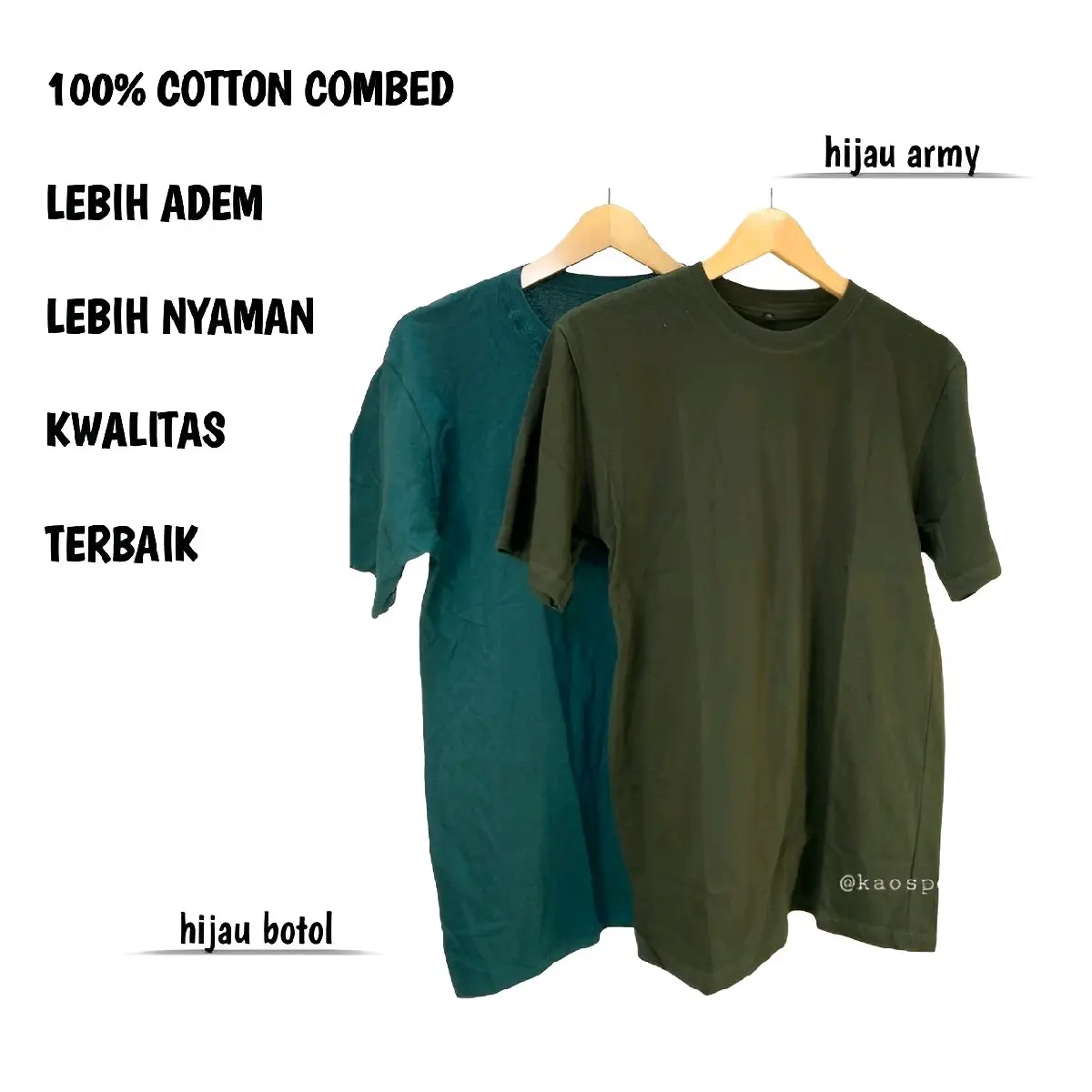 Kaos Polos Hijau Series - Kaos Polos Hijau Stabilo Hijau Fuji Hijau Botol Dan Hijau Army Bahan Combed 30s Katun Polos Combat Oblong Baju Pria Nyaman