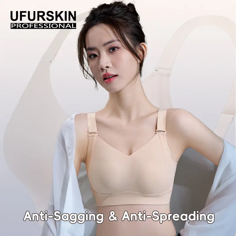 【UfurSkin】Seamless Bra, Lifting, Rabbit Ear 3D Full-Cup, Side Breast Control, Sports Bra Without Underwire---3283