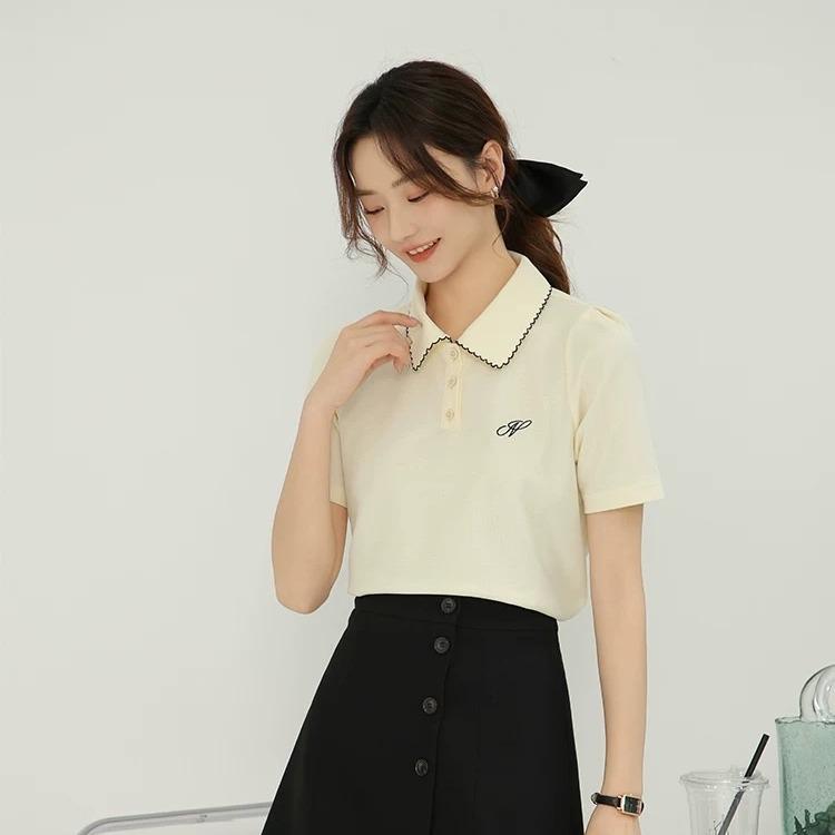 P9 áo polo nữ kiểu đẹp nhiều mầu đơn giản lịch sự , chất liệu conton tổ ong thoáng khí