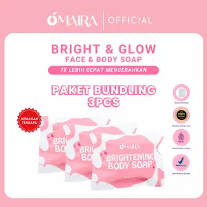 Omaira - Brightening Soap (sabun batang) Paket Bundling 3pcs