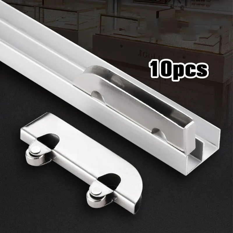 10 Pcs Roda Pintu Geser Kaca Stainless Anti Karat Untuk Lemari Jendela Sliding Door