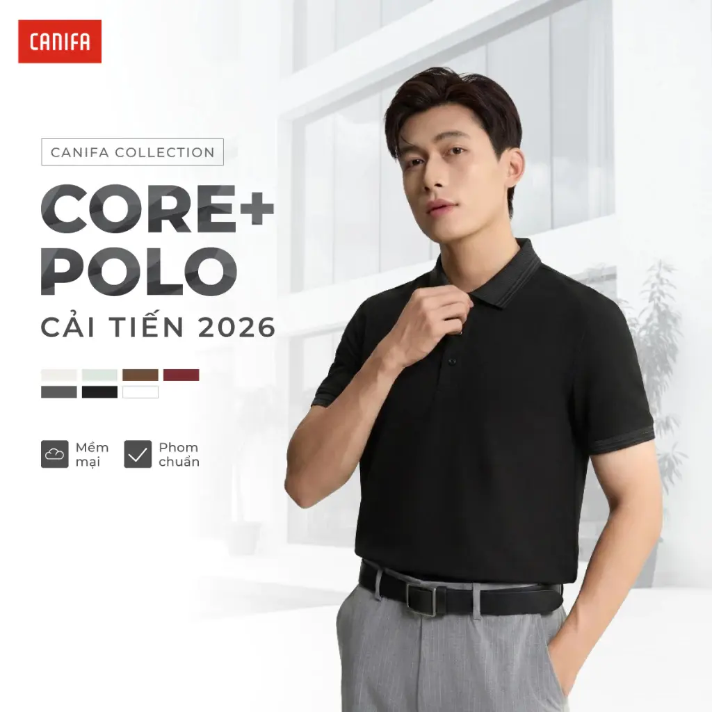 [VỀ THÊM MÀU MỚI] [DUY NHẤT ONLINE] Áo polo nam phiên bản 2026 CANIFA 8TP26A005