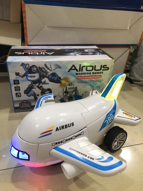 Product Introduction of Mainan Pesawat airbus bisa jadi robot lampu dan suara 5