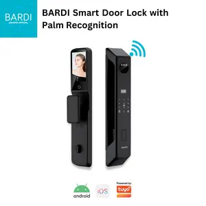 BARDI Smart Door Lock with Palm Recognition Dual Intercom Chargeable