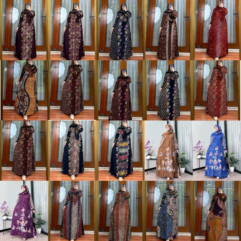 Set gamis hijab Babarpindo Setorjoan Set Hijab LD 110 Pb 138 || gamis set hijab Busui Friendly Bahan Rayon Premium Nyaman - Dress Mewah Muslim Ibu Menyusui Panjang bahan  Lembut bisa COD 3