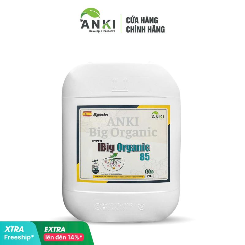 Hàng mới về Can phân bón hữu cơ cao IBig Organic 85% 20 Lít nhập nguyên đai nguyên kiện Châu Âu