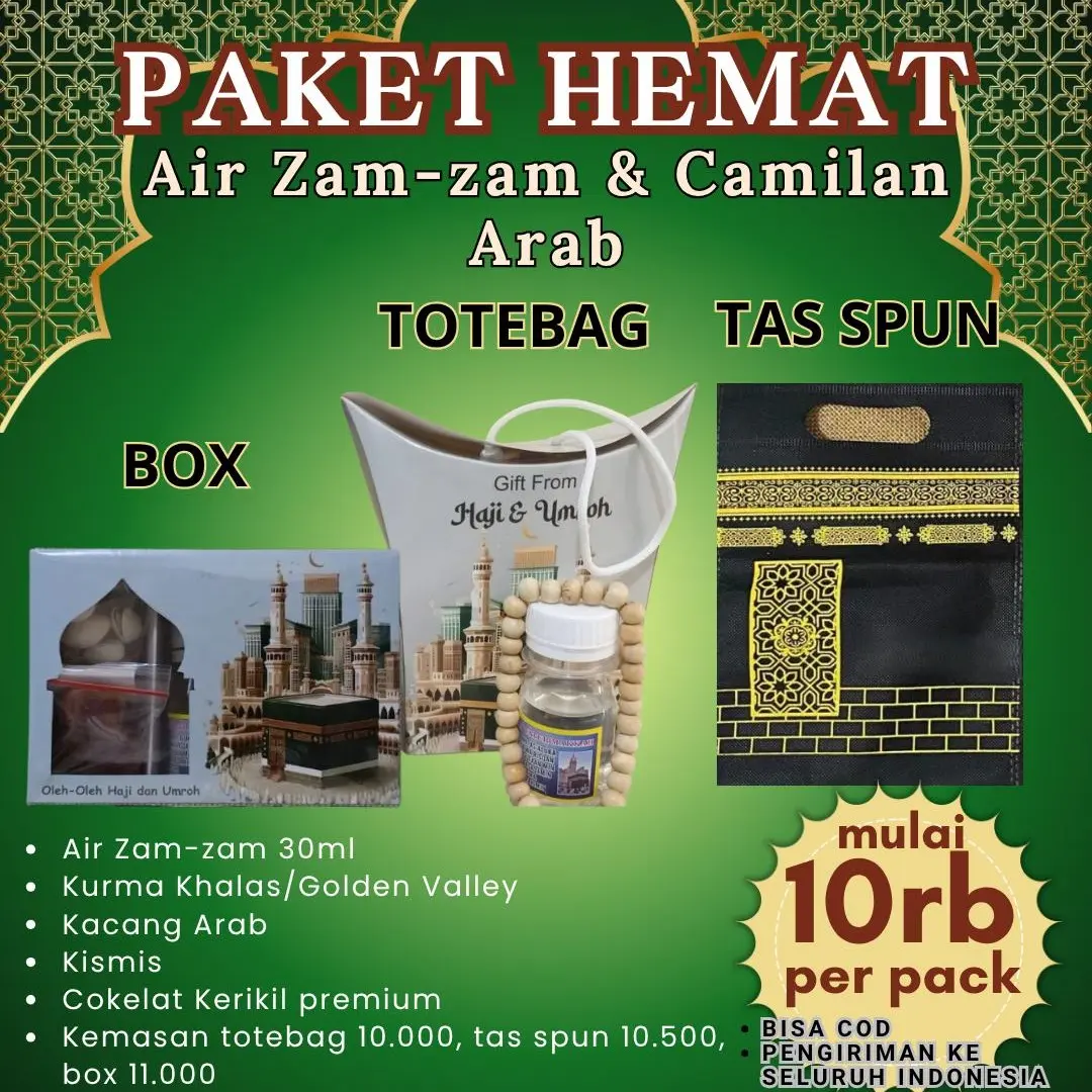 Paket Oleh-oleh Umroh Pesanan paket hemat 30 pack