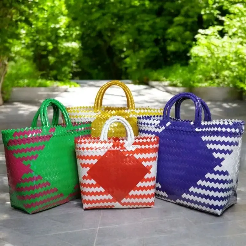 Tas Anyaman Kaca Ukuran S M L Jumbo Super jumbo /Hajatan/Souvenir/Slametan/Belanja tas  anyaman  plastik  pasar plastik  berkat  hajatan tas  plastik 4