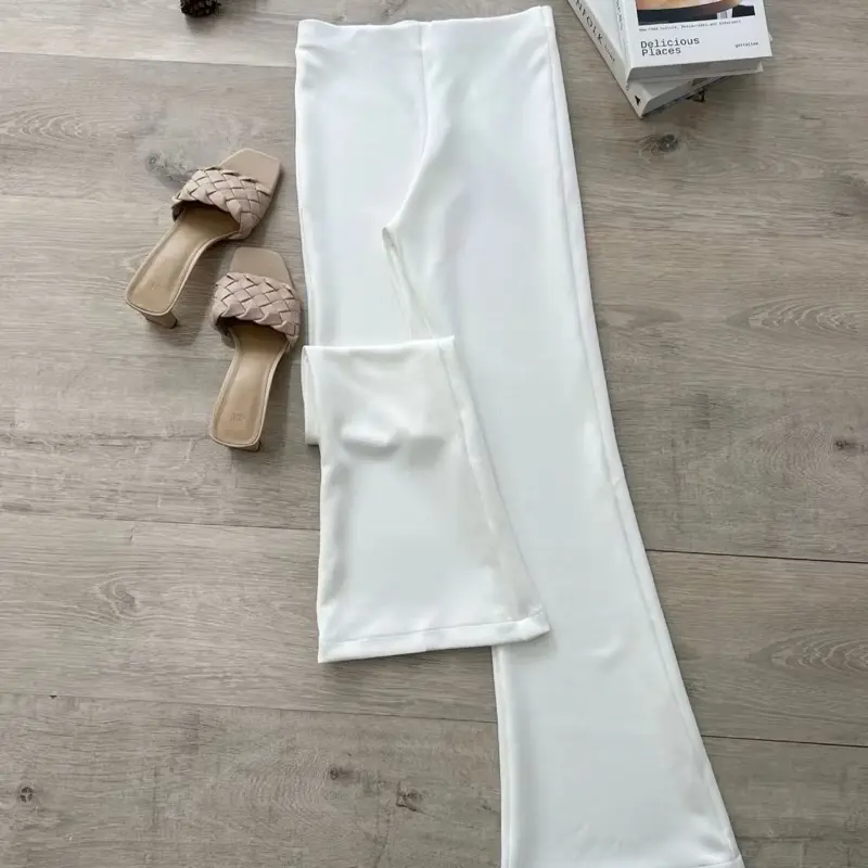 RAVEENA -  Flare Pants Higwaist Cutbray - Celana Panjang Wanita - Celana Wanita Terbaru -Celana Cutbray Wanita//Celana Wanita Kekinian//Celana Skuba//Celana Scuba 5