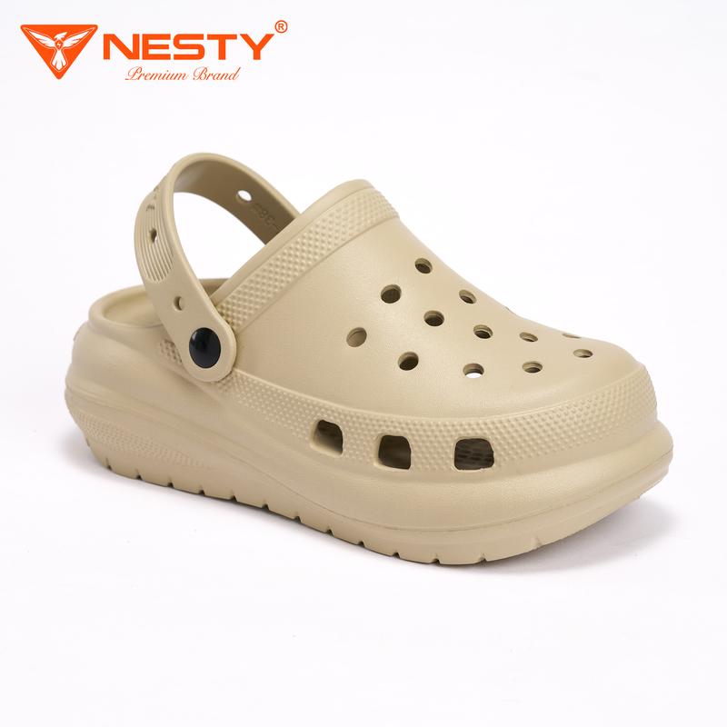 NE54 TẶNG CHARM 3D DÉP SUC ĐẾ CAO ĐÚC NGUYÊN KHỐI NHÃN HIỆU NESTY KO3