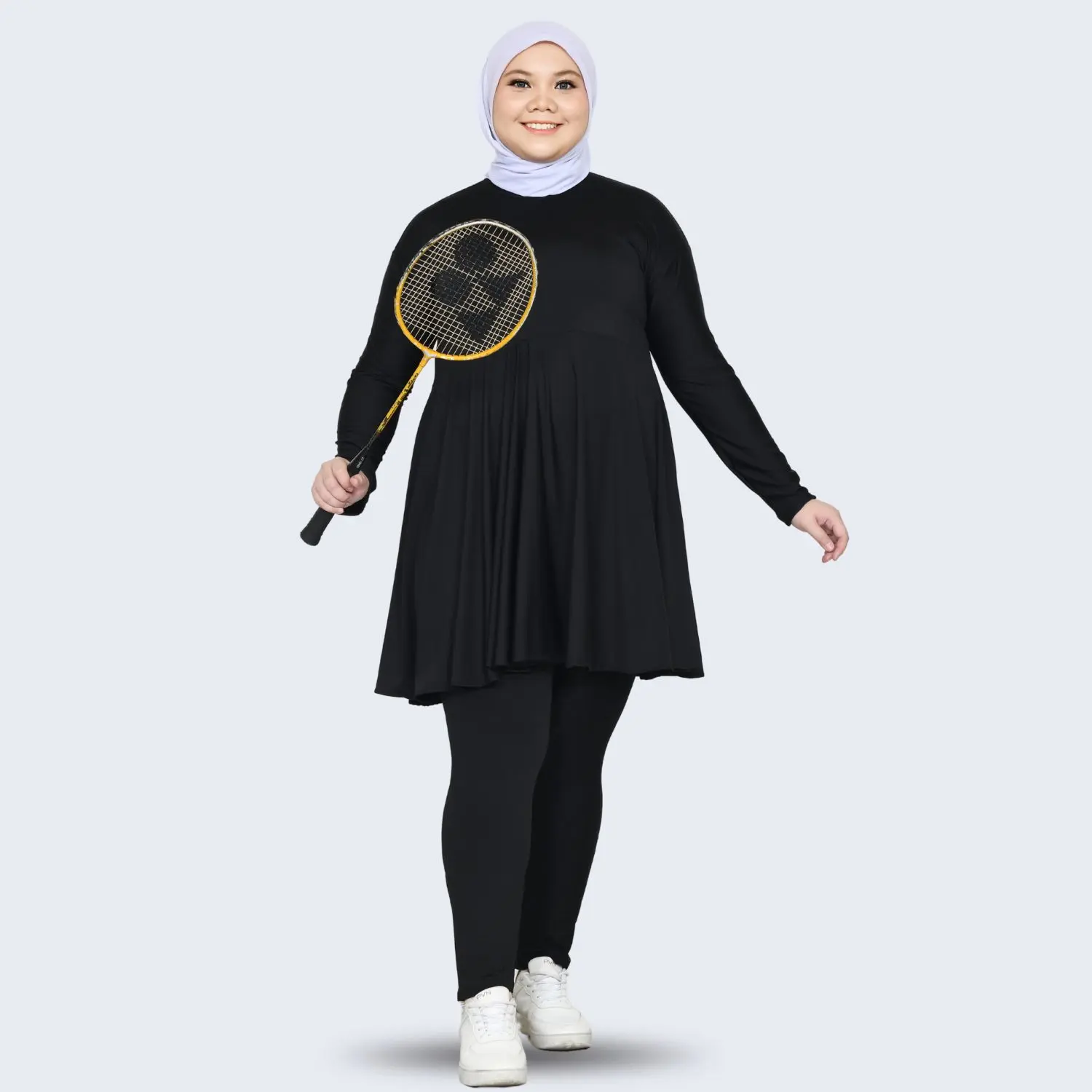GROSIRHIJABKU Manset Rok Super Jumbo Sporty Lengan Panjang Dewasa Olahraga Muslimah (MANSET ROK)