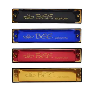 Harmonika bee besar alat tiup musik 24 holes key C