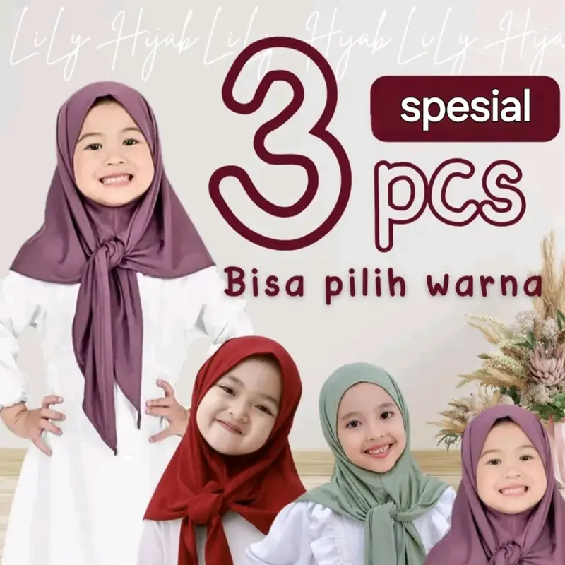 3 pcs pasmina anak instan hijab anak instan segi tiga jilbab anak kerudung anak hijab bayi instan non ped kerudung bayi pasmina bayi jilbab bayi 0