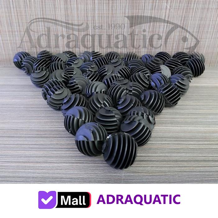 Gambar BIOBALL BULAT RUMAH BAKTERI MEDIA FILTER AQUARIUM KOLAM - 25 PCS dari ADRAQUATIC Kota Bandung Tokopedia