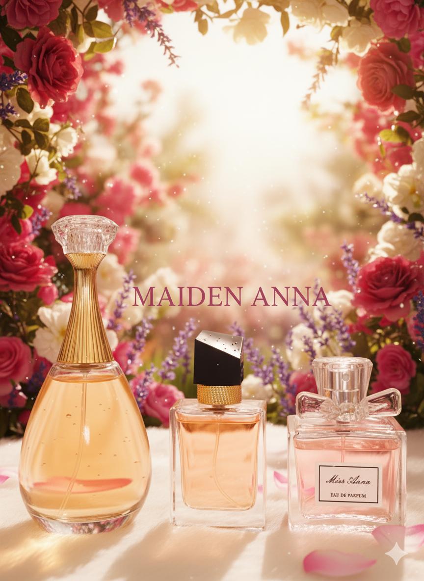 (SPESIAL DI LIVE AJA DAPAT 3) Maiden Anna Parfum Wanita Mewah Tahan Lama Aroma Elegan & Mewah dapat Jedor 90 ML+Yeslong 30 ML+ Diong 50 ML