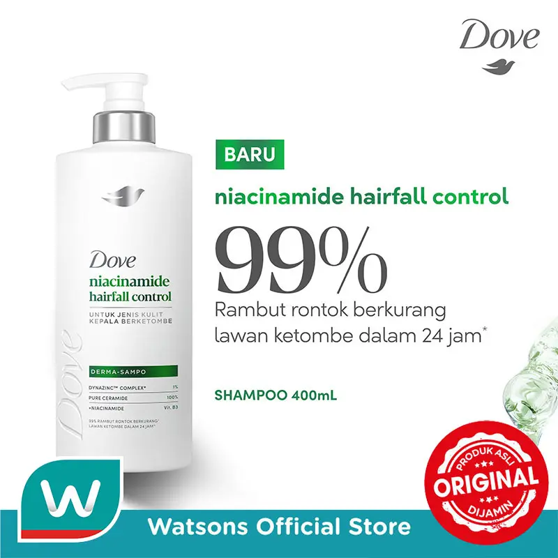 Dove Shampoo Niacinamide Hairfall Control 400ml