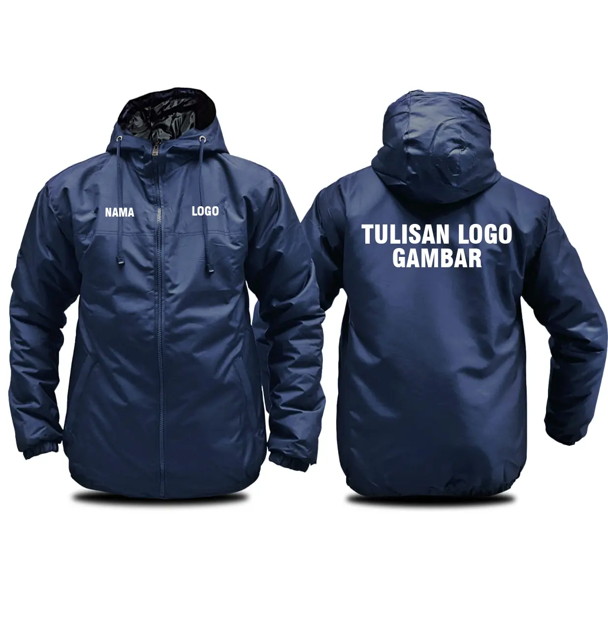 Jaket Custom Parasut Outdoor Pria Wanita Sablon DTF Desain Kamu Disini Bebas  Keren