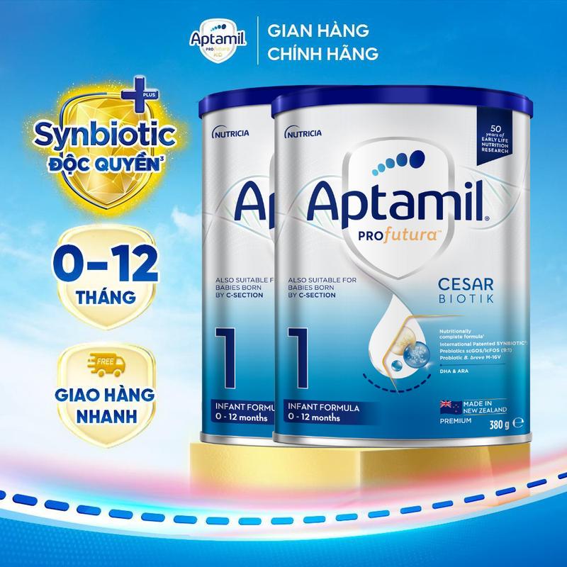 [Chính hãng] Combo 2 Sữa bột Aptamil Profutura Cesarbiotik New Zealand số 1 (380G)