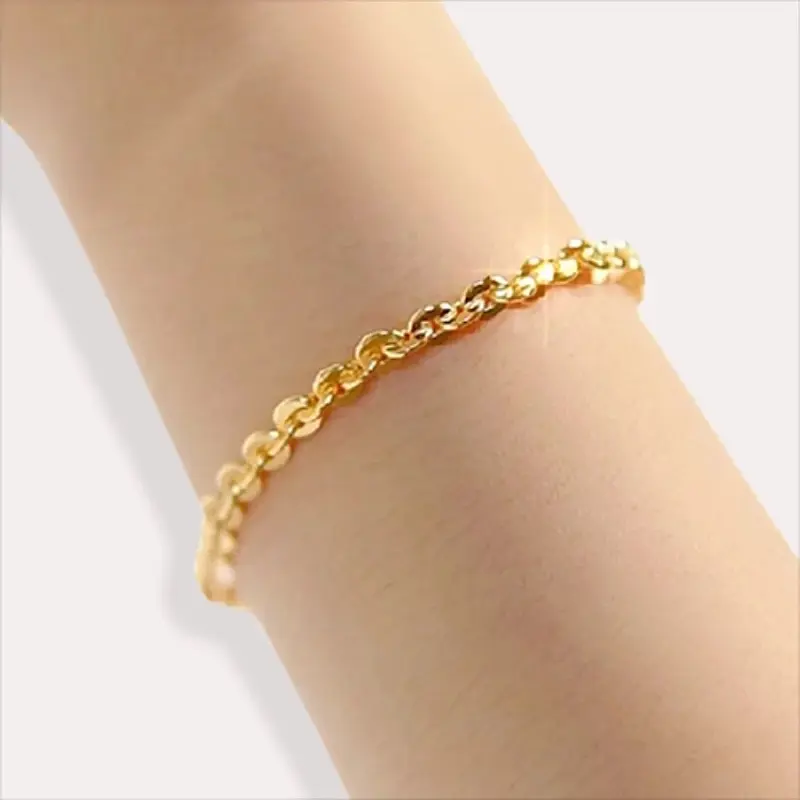 Gelang wanita GT88BD & GT90BD Kuning Rantai 4