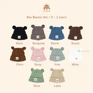 Mirtakids Boo Beanie Hat (0-2 Tahun) | Katun Rajut