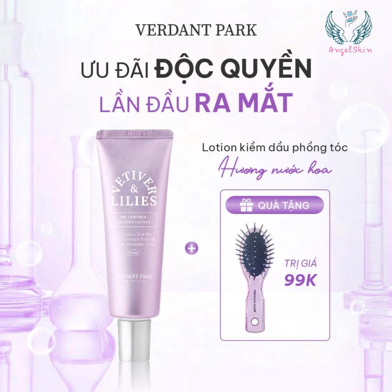 Lotion kiềm dầu phồng tóc VERDANT PARK giảm bết tóc dầu hương nước hoa Vetiver…