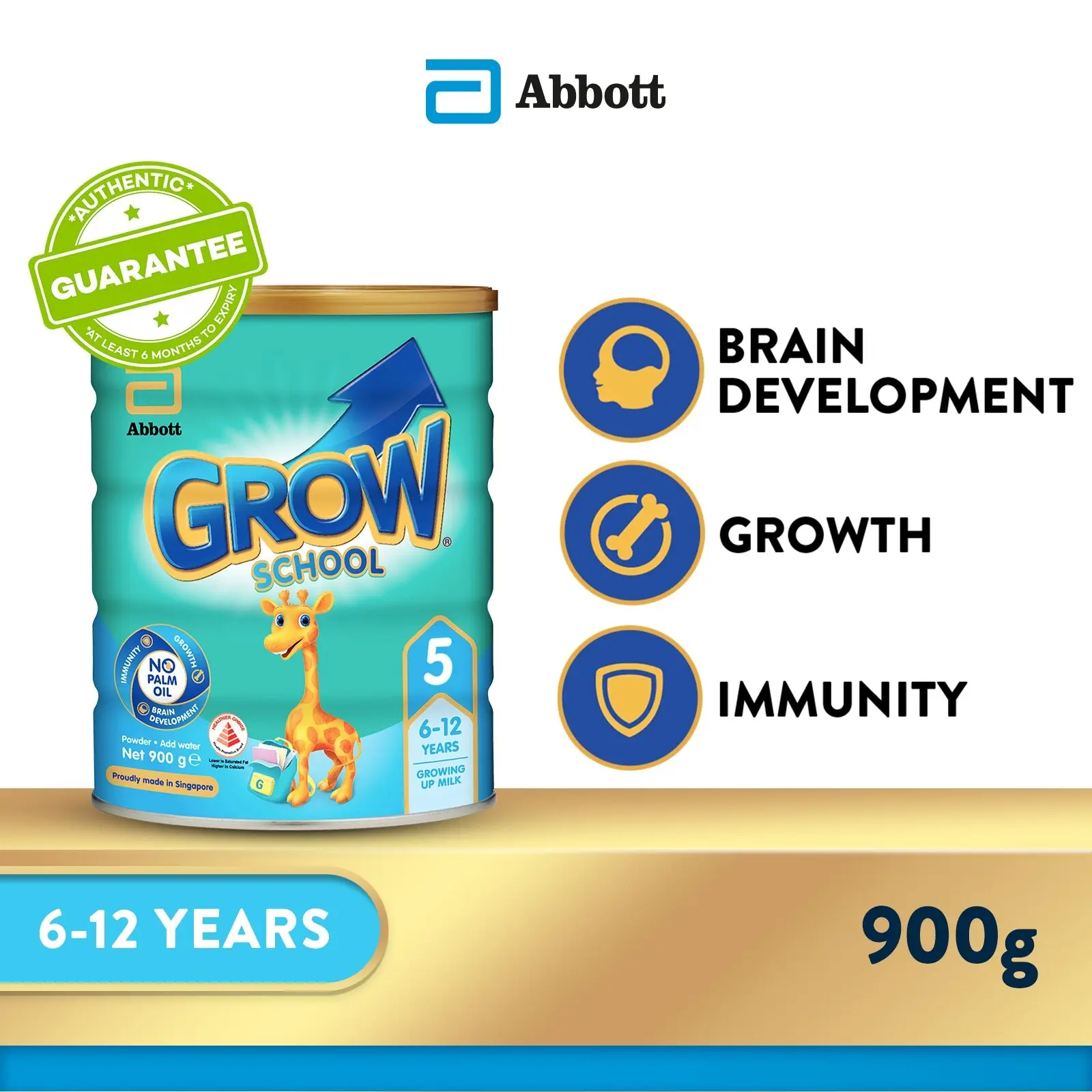 GROW Growing Up Milk for Kids - School Stage 5 (6 - 12 years) - 900g