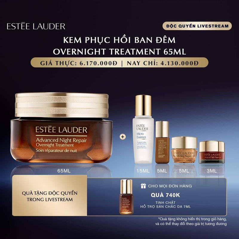 [MỚI] Kem phục hồi ban đêm Estee Lauder Advanced Night Repair Overnight Treatment 65ml - hỗ trợ cấp ẩm và chống lão hóa